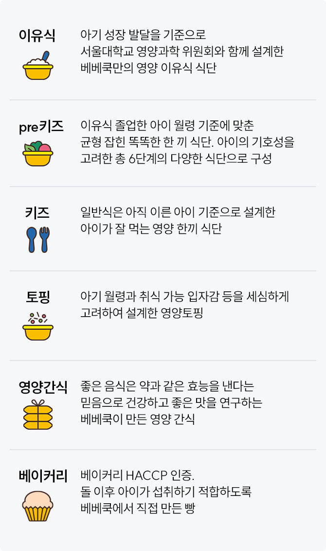 이유식, 영양식, 키즈식, 한우 토핑 소개